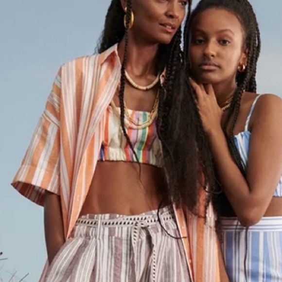 Lemlem x H&M collection crop top with side-zip - Picture 2 of 4